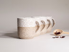 Ceramic Coffee Tea Mug Speckled White 14 oz Stoneware