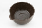 Matcha Set - Brown Stoneware | Bowl with Matching Whisk Holder | Chawan and Chasentate